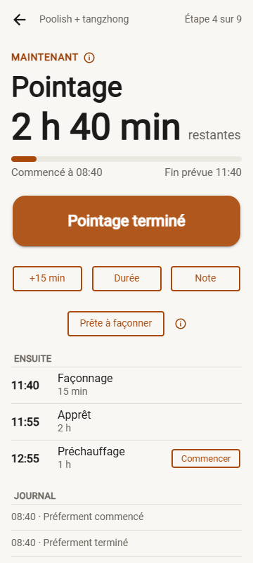 Avant : Préparation