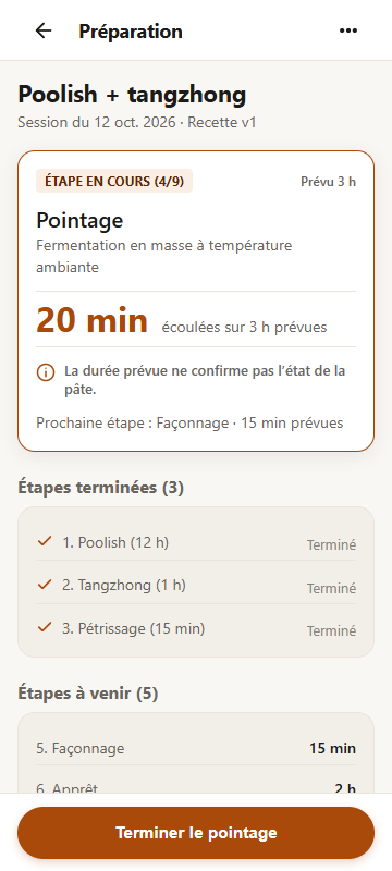 Proposition : 3. Préparation en cours